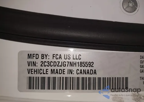 2022 Dodge Challenger Gt from USA, damaged, VIN 2C3CDZJG7NH185592